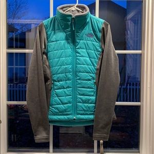 The north face zip up jacket